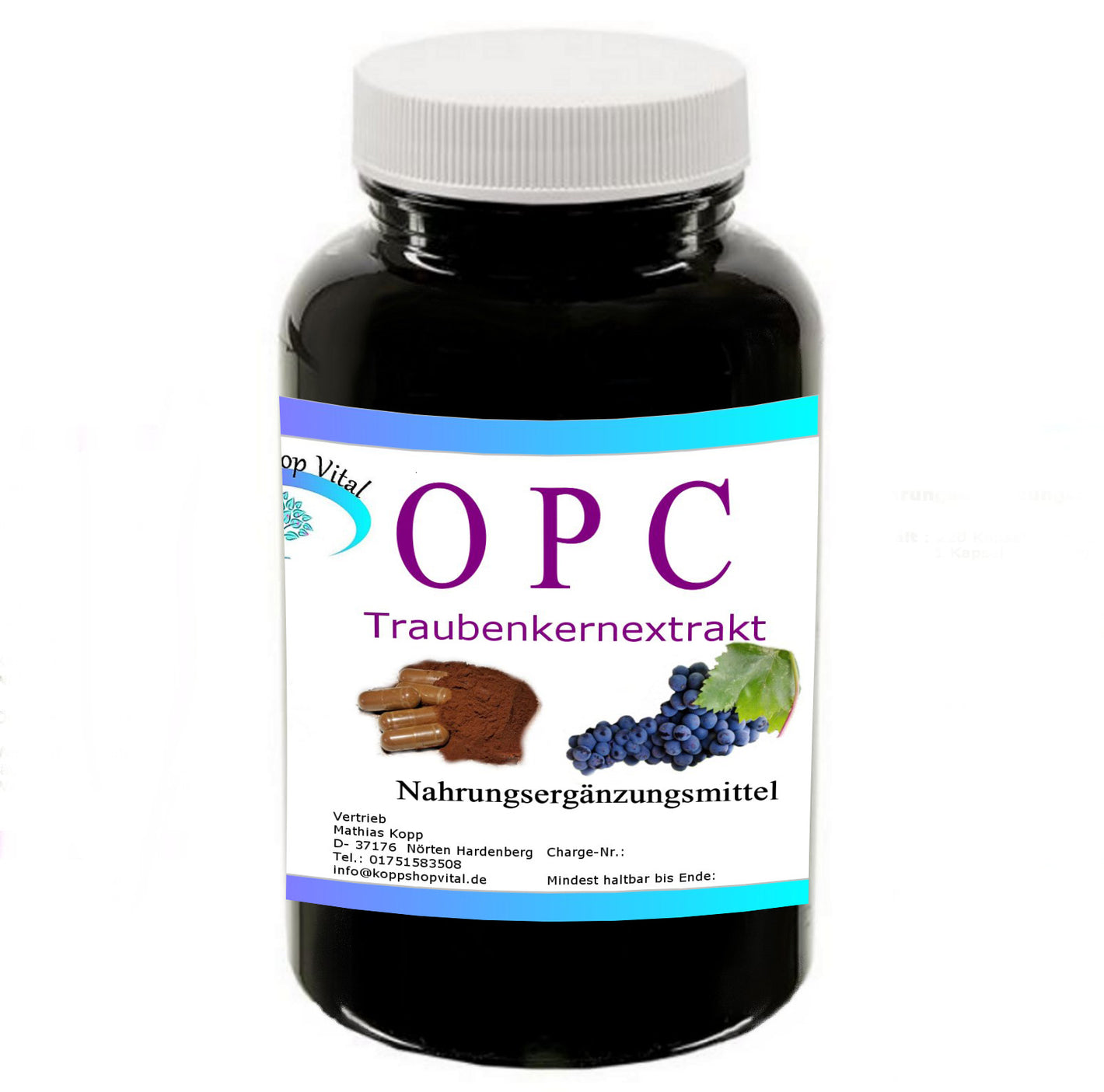 OPC Traubenkernextrakt 140 Kapseln – Produktfoto