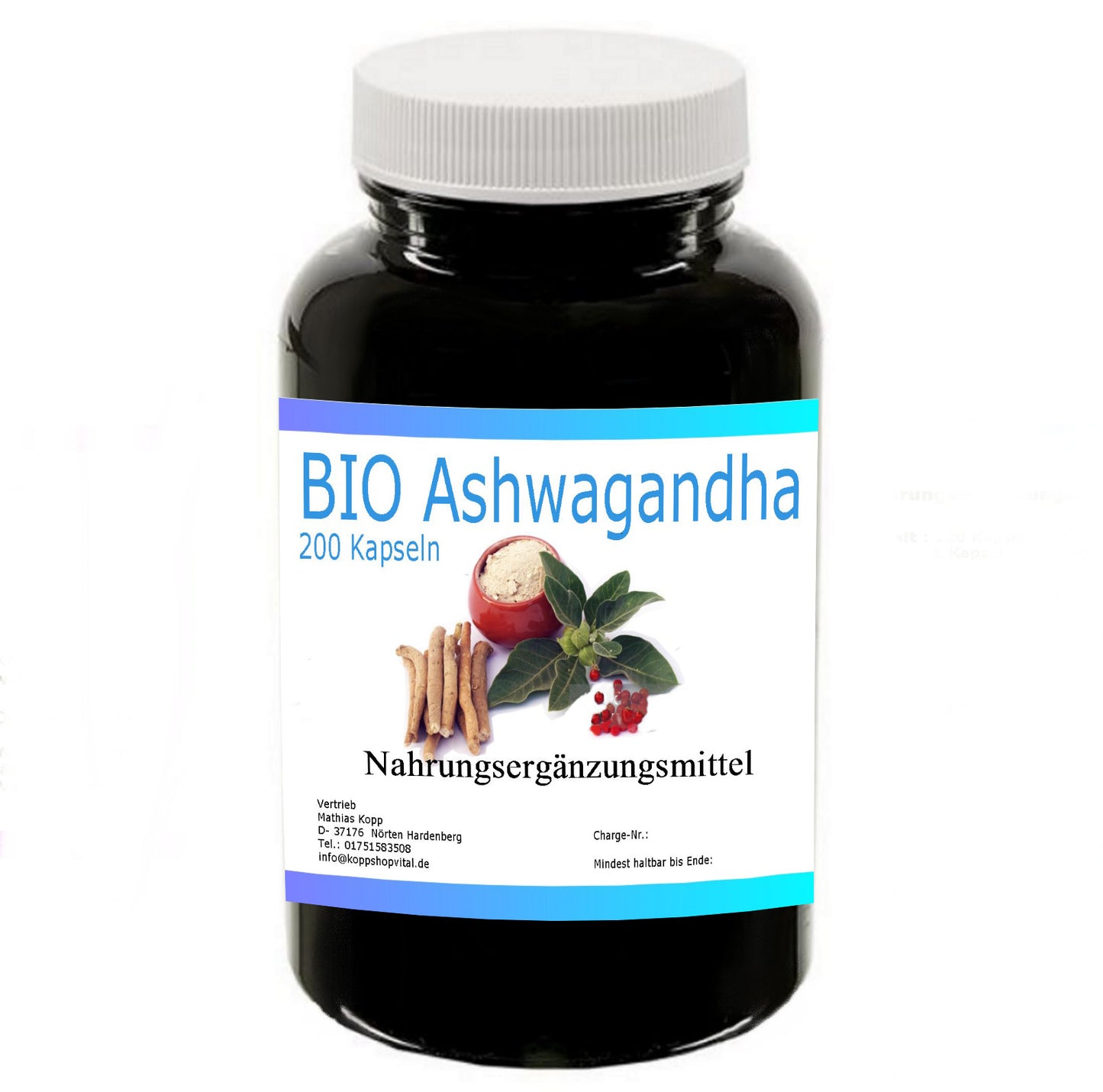 Bio Ashwagandha Kapseln 180 Kapseln