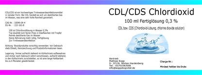 CDL/CDS Chlordioxidlösung 0,3 % 100 ml