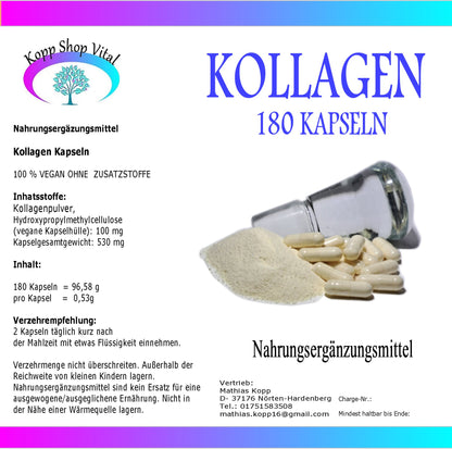 Kollagen 180 Kapseln            (Nachfüllpack)