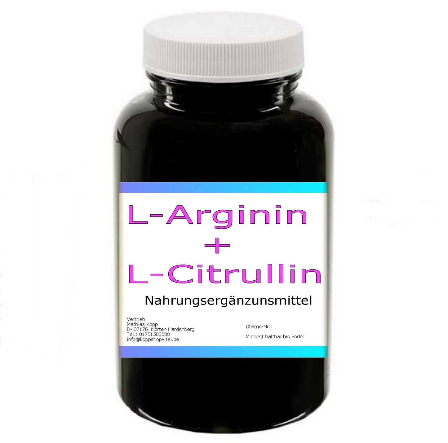 L-Arginin / L-Citrullin Base 220 Kapseln